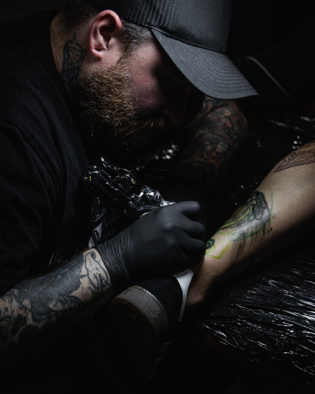 Aaron Lyons at work